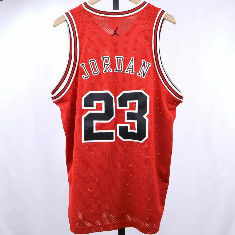 Vintage Michael Jordan #23 Red‎ Mesh Basketball Jersey Mens XL Jumpman Y2K